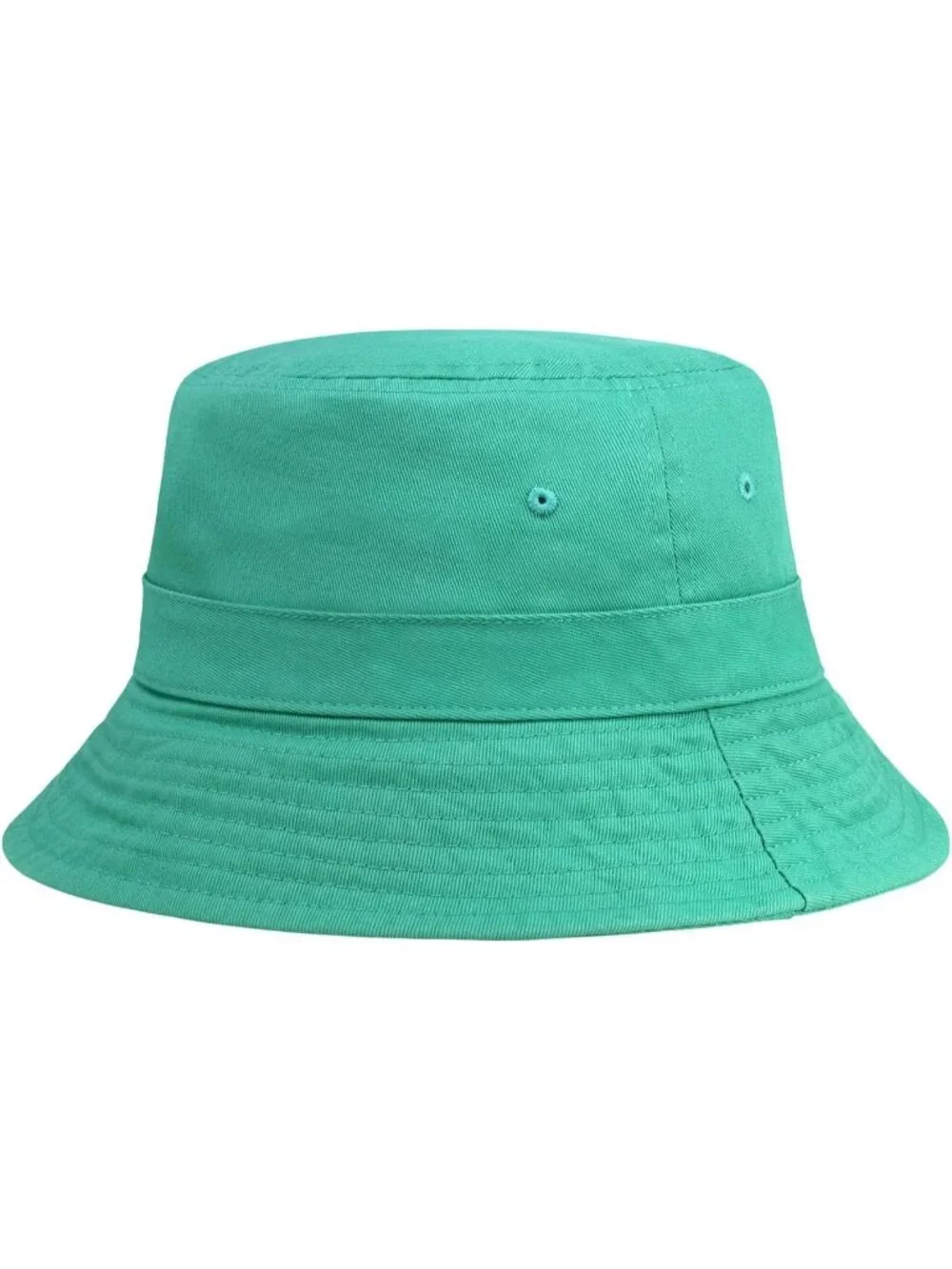 Unisex Ocean Blue Cotton Summer Sun Boonie Style Beach Golf Fishing Bucket Hat
